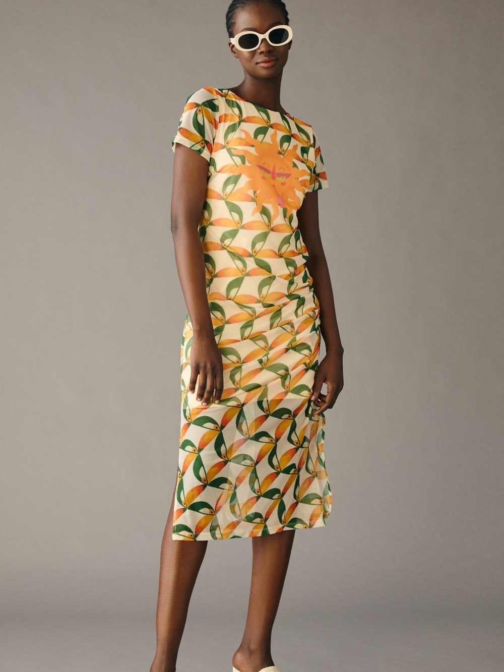Farm Rio Printed Mesh Dress - Picture 2 of 6